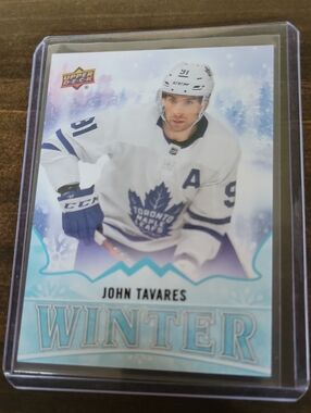 2019 Upper Deck John Tavares Winter Hockey Card - Blue & White